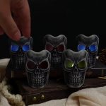 فسیل سر اسکلت چراغدار(2عددی)