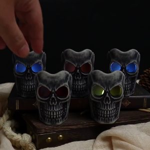 فسیل سر اسکلت چراغدار(2عددی)